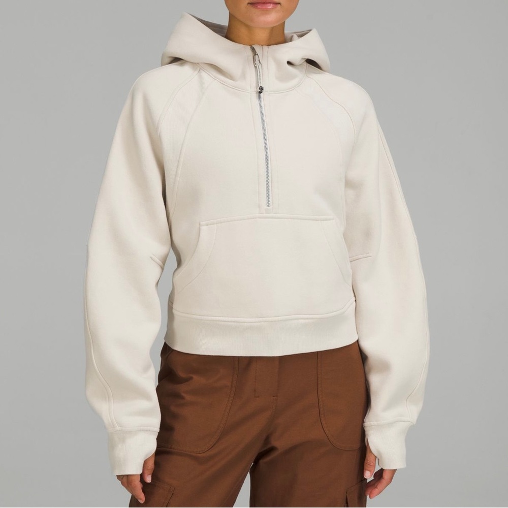 Lululemon white opal scuba hoodie